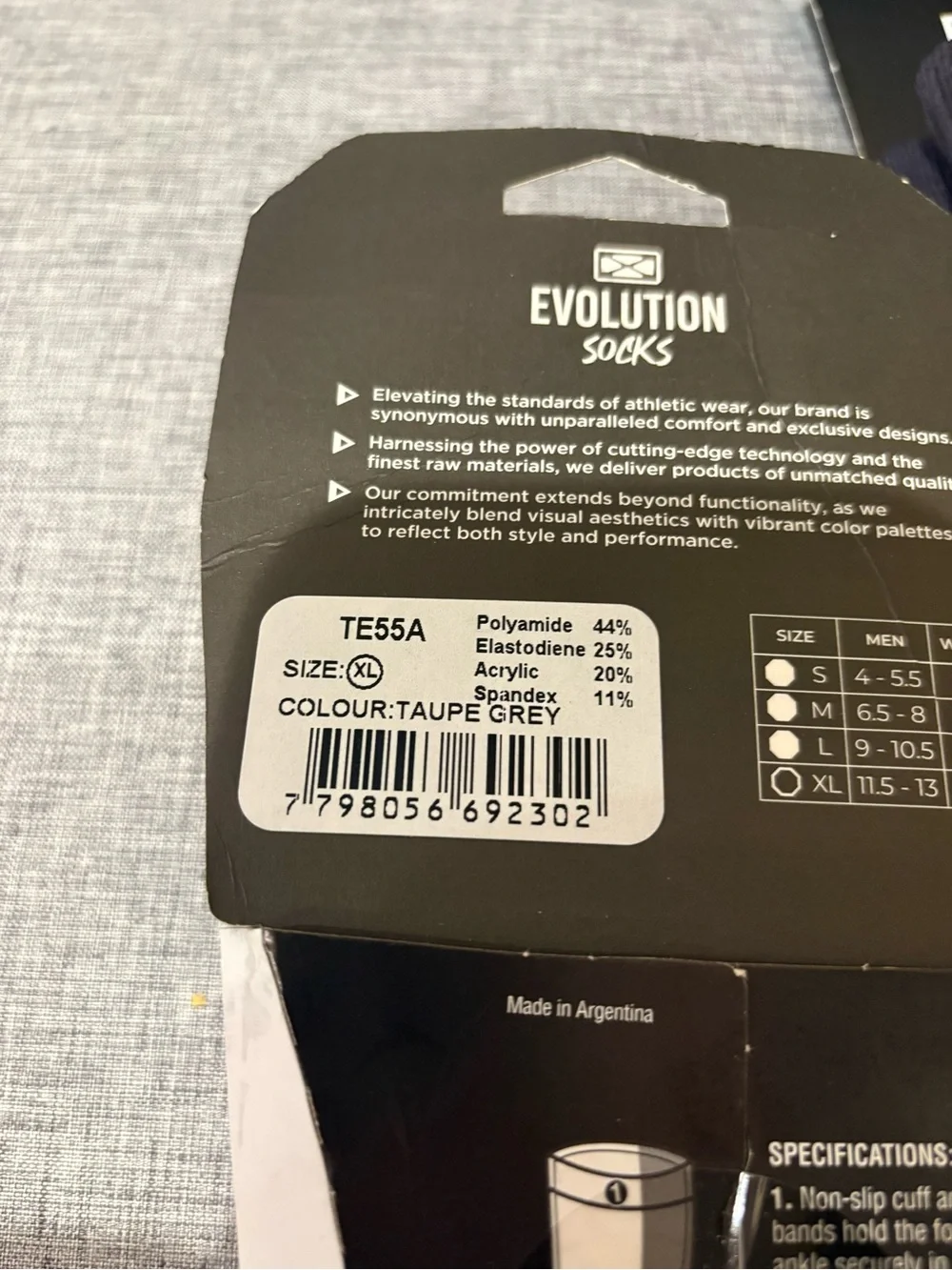 Trekking Technical Socks Evolution Size XL Men 11.5-13 Non Slip  Hiking Bundle 4